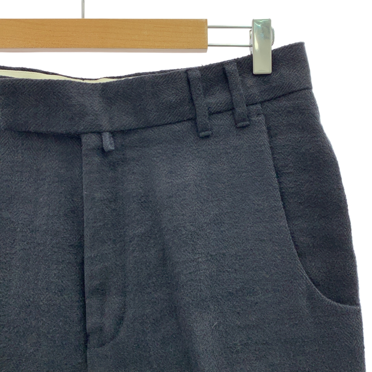 MAATEE&SONS / マーティー&サンズ リネン ヘリンボーン スラックス パンツ