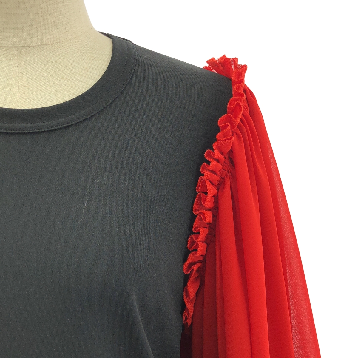 COMME des GARCONS / コムデギャルソン ポリエステル 変形 ボリュームシアースリーブ カットソー