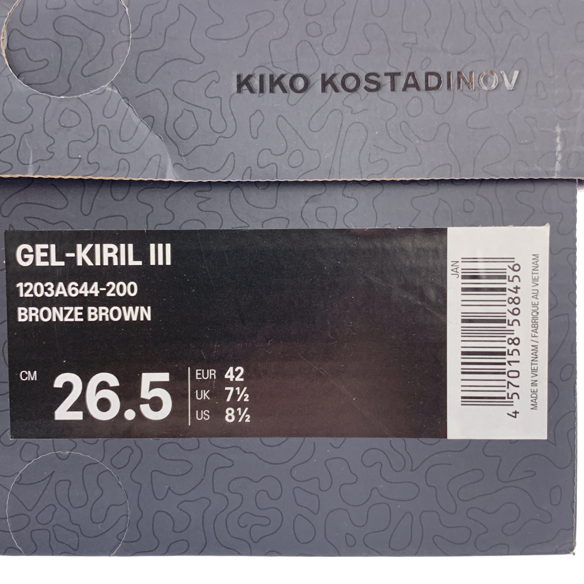 Kiko Kostadinov / キココスタディノフ × ASICS / アシックスコラボ GEL-KIRIL III ゲルキリル3 スニーカー