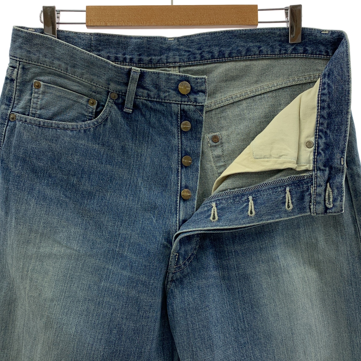 Graphpaper / グラフペーパー Selvage Denim Five Pocket Wide Straight Pants / セルビッチ デニムパンツ