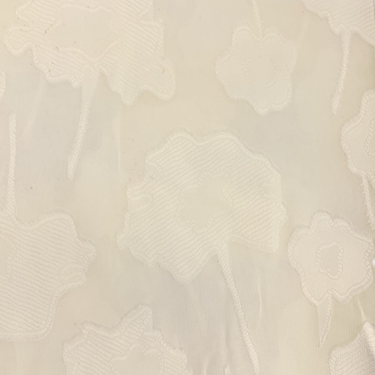 Drawer / ドゥロワー レーヨン フラワージャガードカフスリボンブラウス シャツ