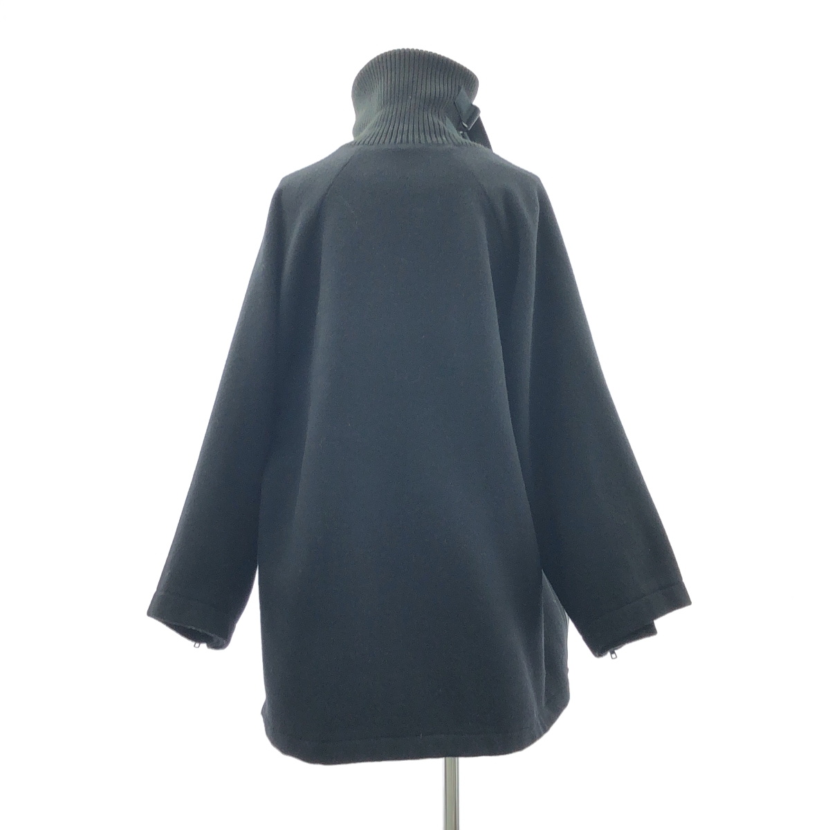 B YOHJI YAMAMOTO / ビーヨウジヤマモト ウール オーバーサイズ ジップ コート