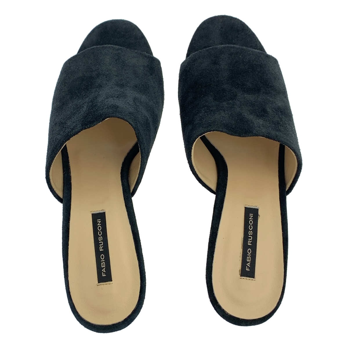 Fabio Rusconi / ファビオルスコーニ スウェードレザー ヒールサンダル