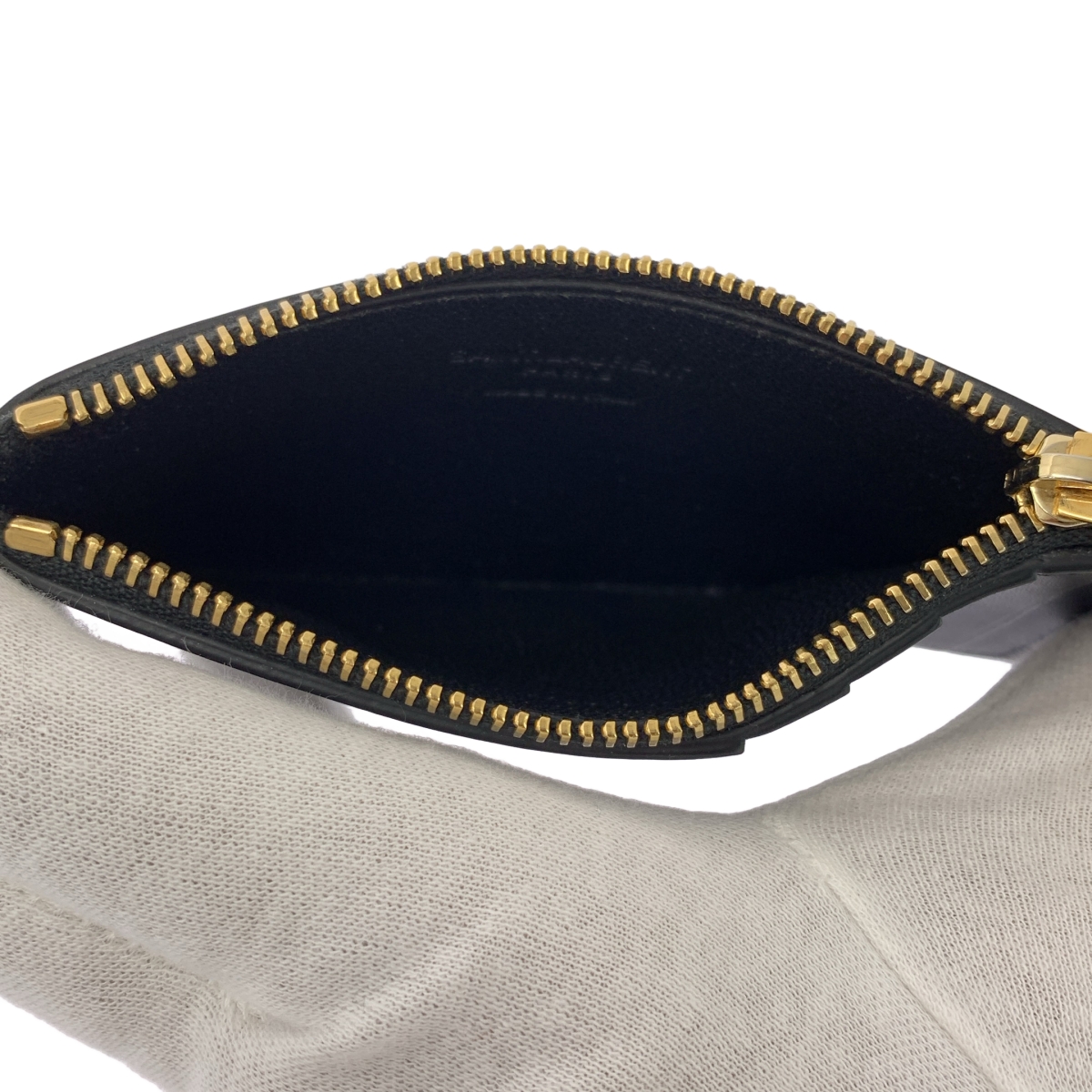 SAINT LAURENT / サンローラン レザー フラグメント コイン カードケース ユニセックス