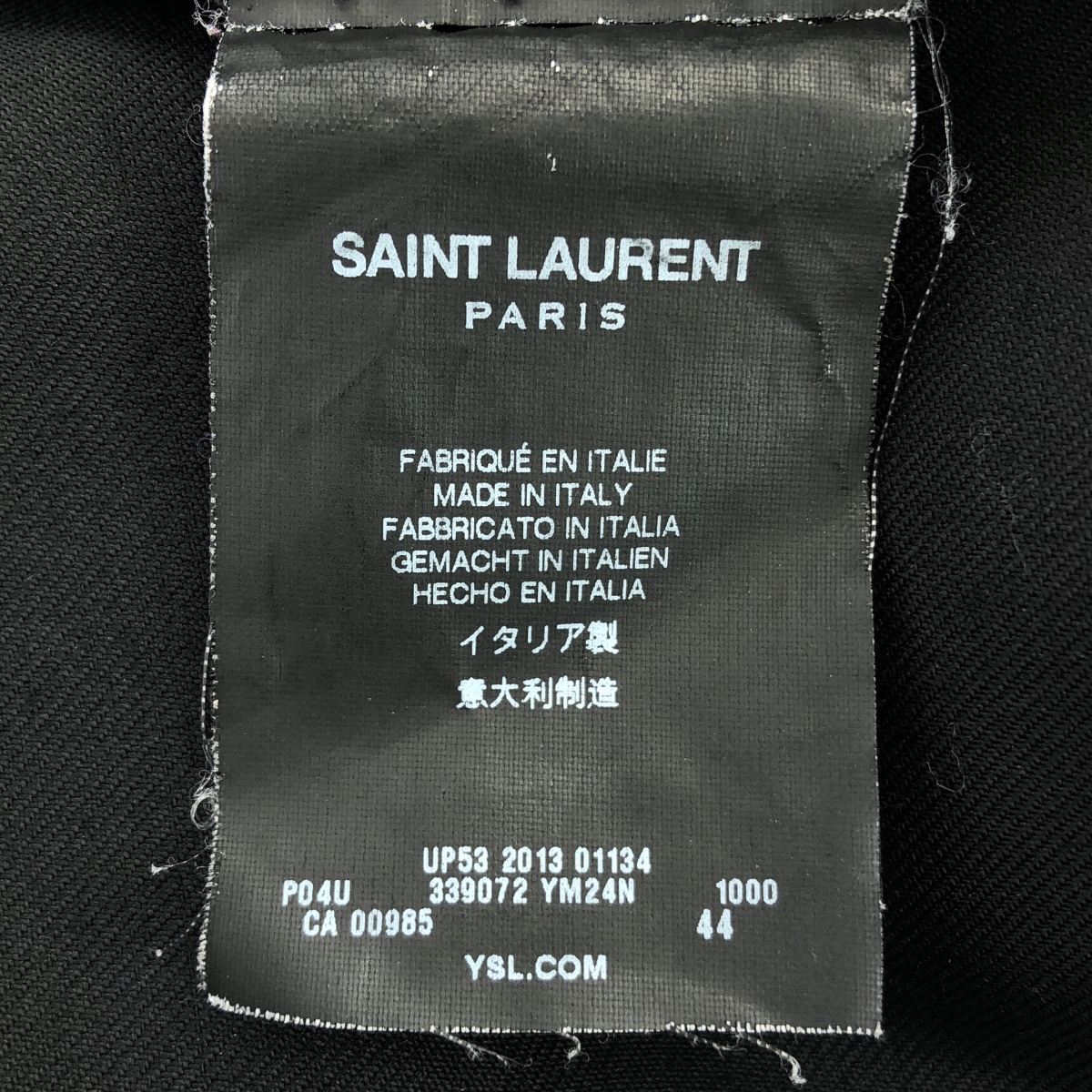 SAINT LAURENT PARIS / サンローランパリ エディスリマン期 ウール 2タック スラックス