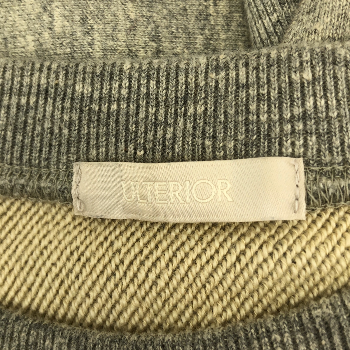 ULTERIOR / アルテリア VINTAGE FADED TERRY RW SWEAT SHIRT ヴィンテージフェード リバースウィーブ型 スウェット