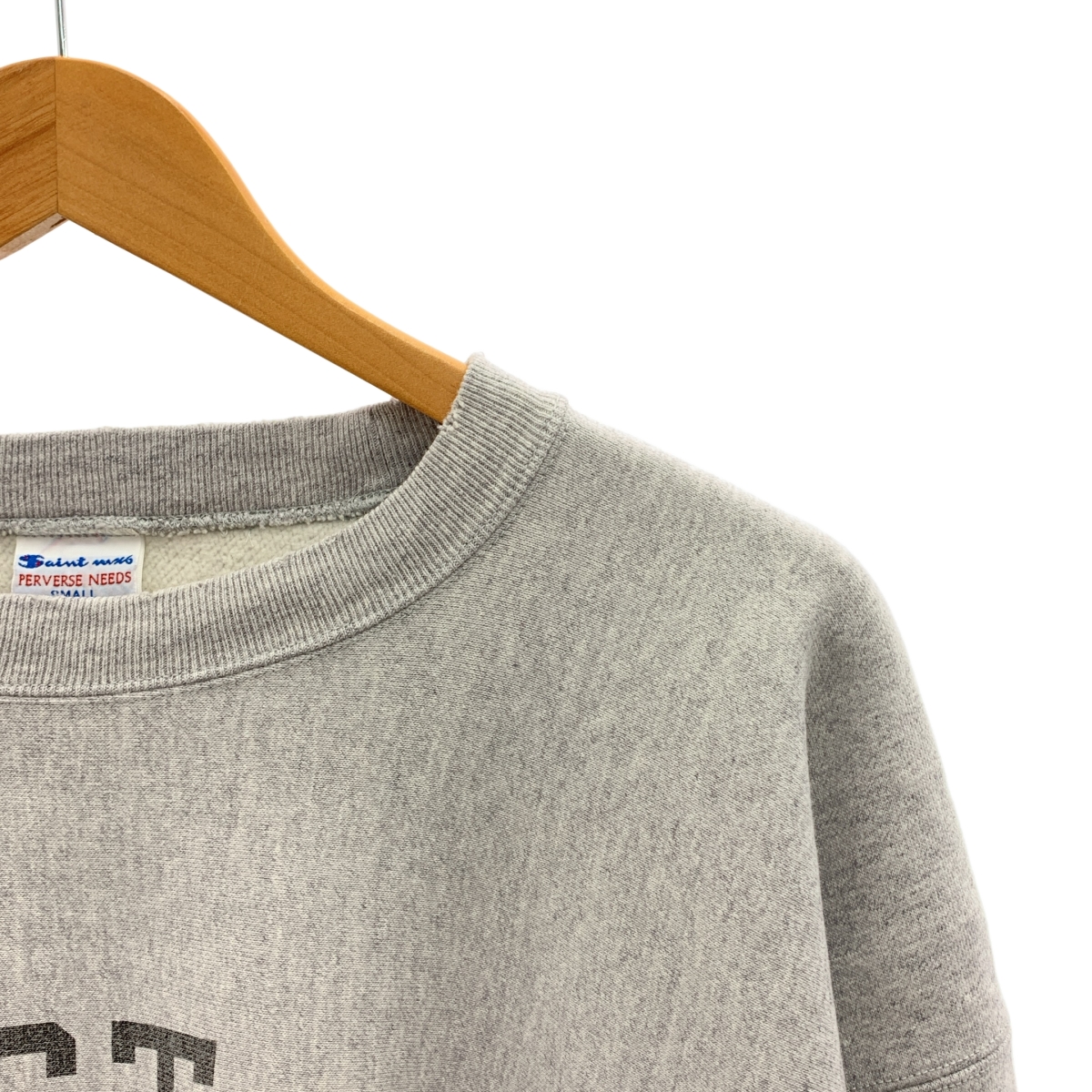 SAINT MICHAEL Mxxxxxx / セントマイケル CRW SWT ダメージ加工 ロゴ クルーネックスウェット トレーナー