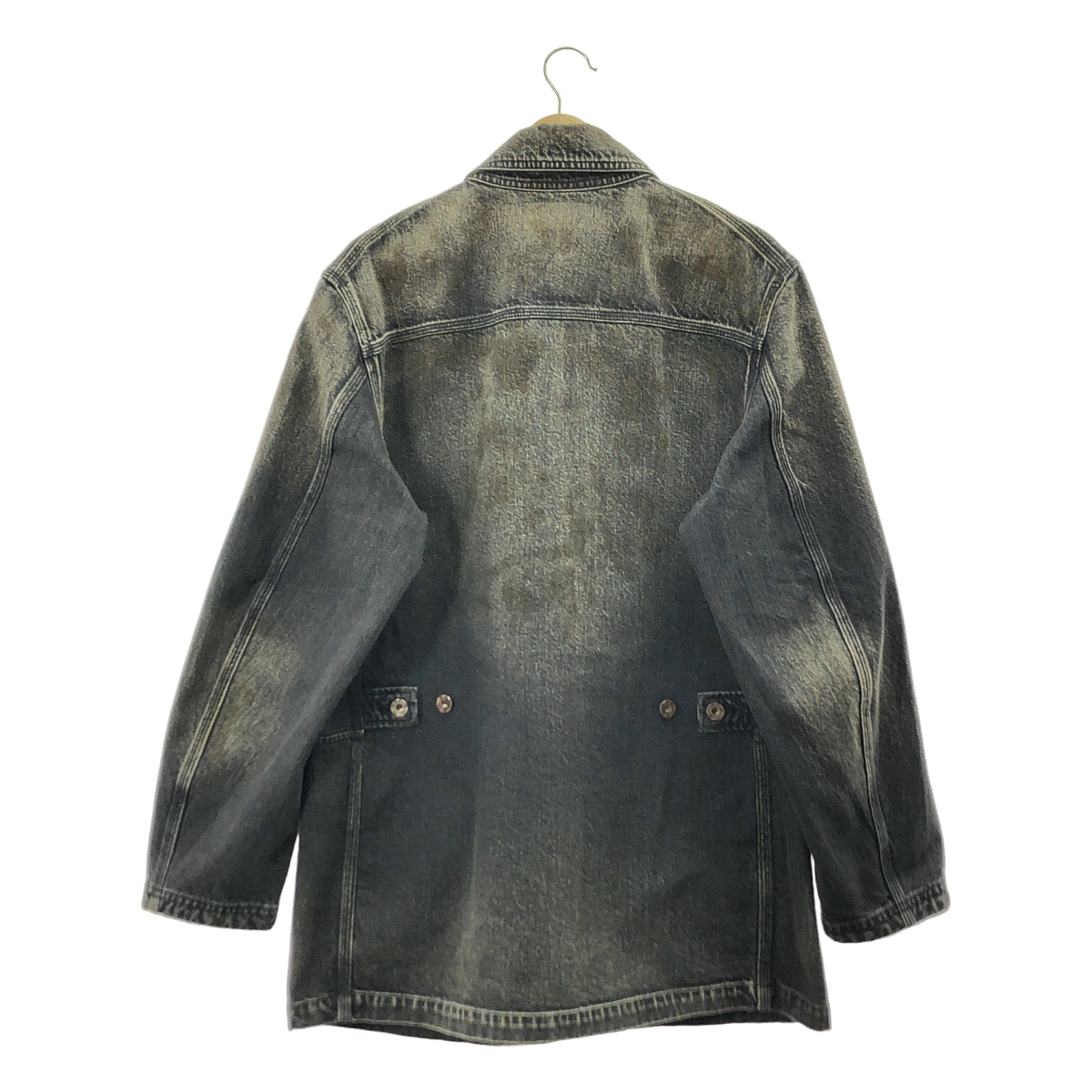 SOSHIOTSUKI / ソウシオオツキ THE BDH COVER ALL ダメージ加工 ブラックデニム カバーオール