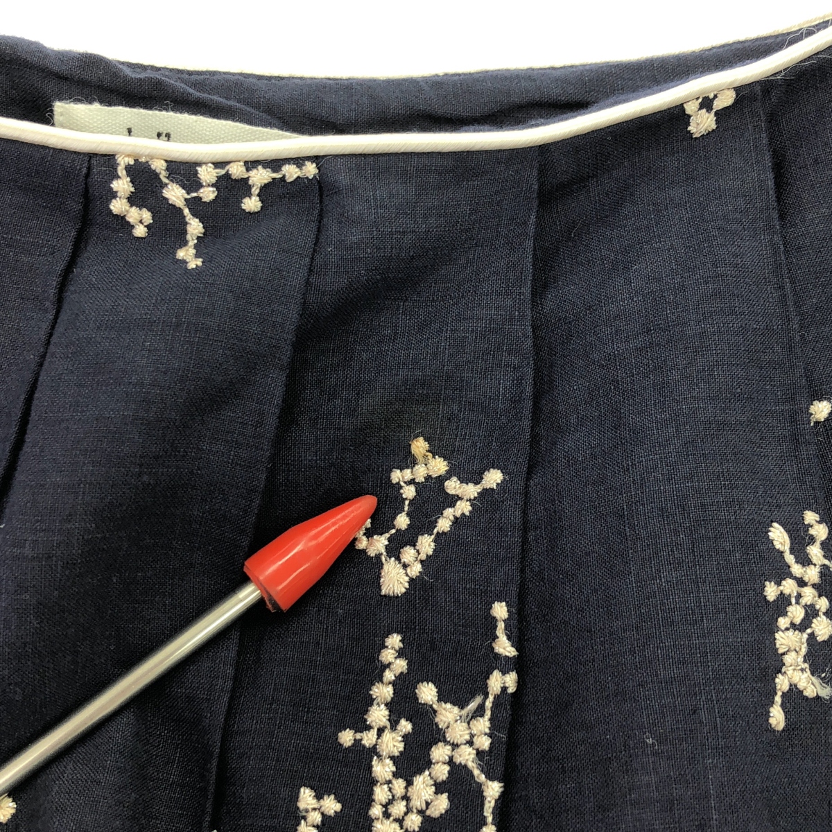 mina perhonen / ミナペルホネン senko-hanabi / リネン タック スカート