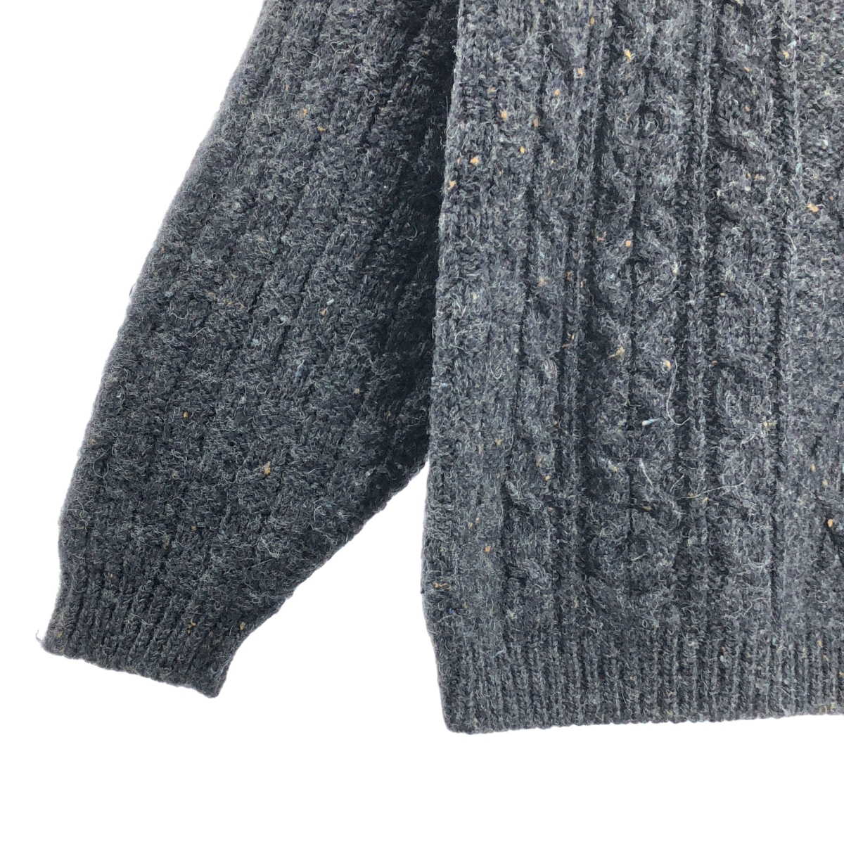 John Molloy / ジョンモロイ ウール クルーネック ケーブルニット