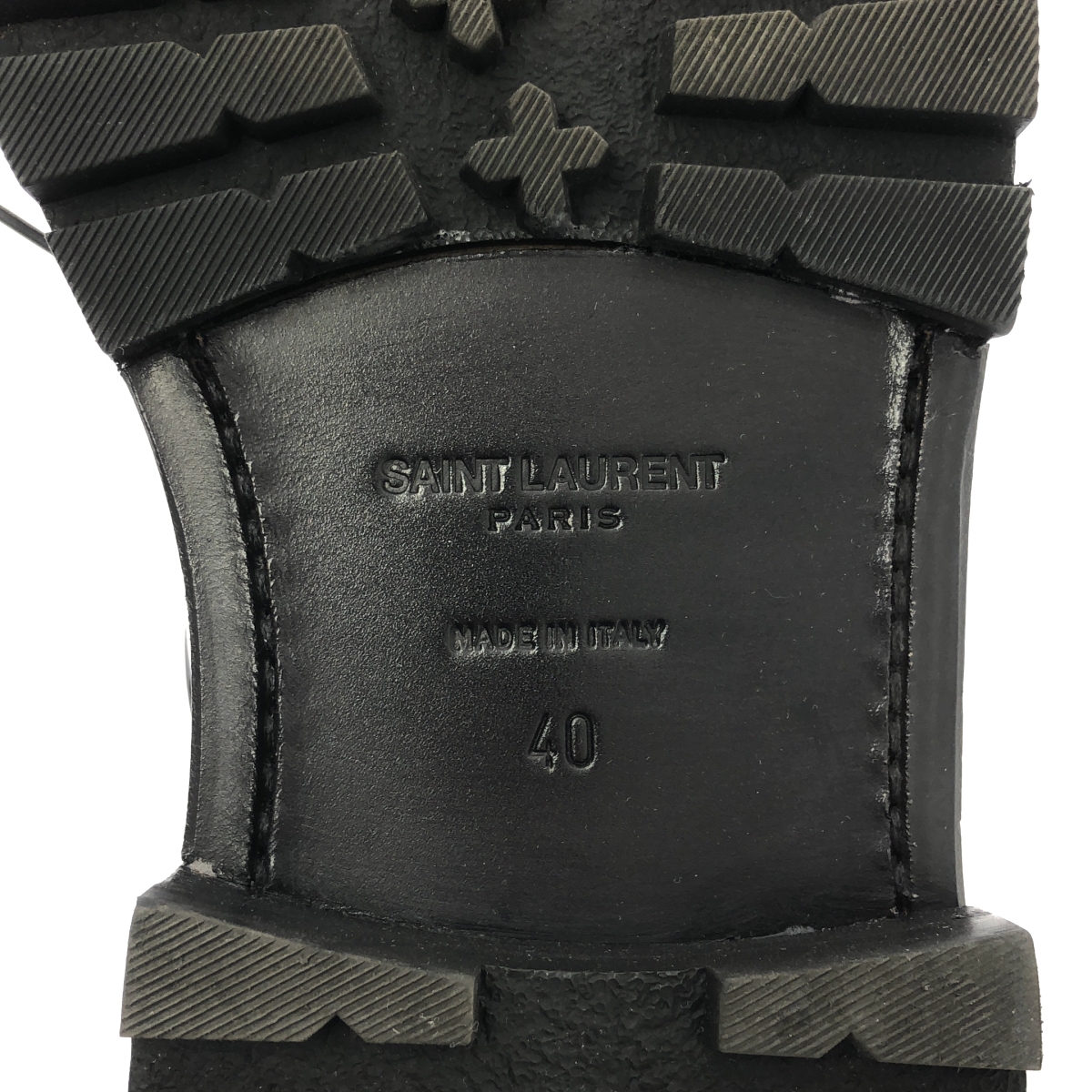 SAINT LAURENT / サンローラン パテントレザー レースアップ シューズ 革靴