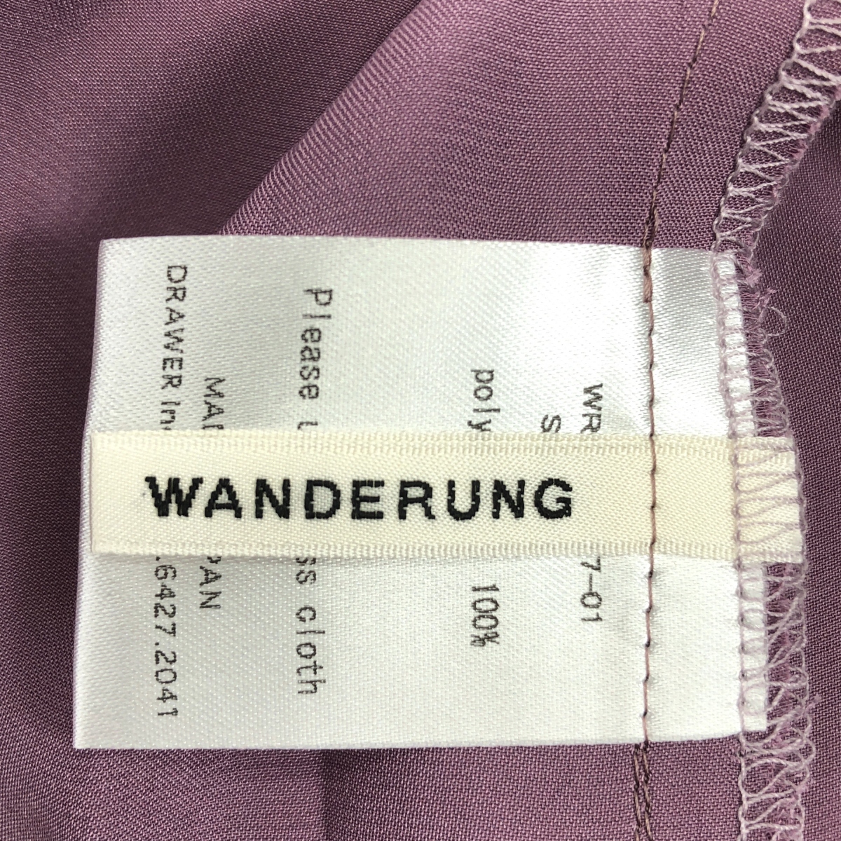 その他 WANDERUNG / ワンデルング ウエストゴム ワイド イージー パンツ