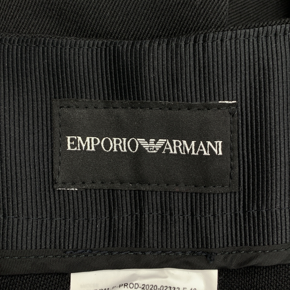 EMPORIO ARMANI / エンポリオアルマーニ 2タック ウール ワイドパンツ