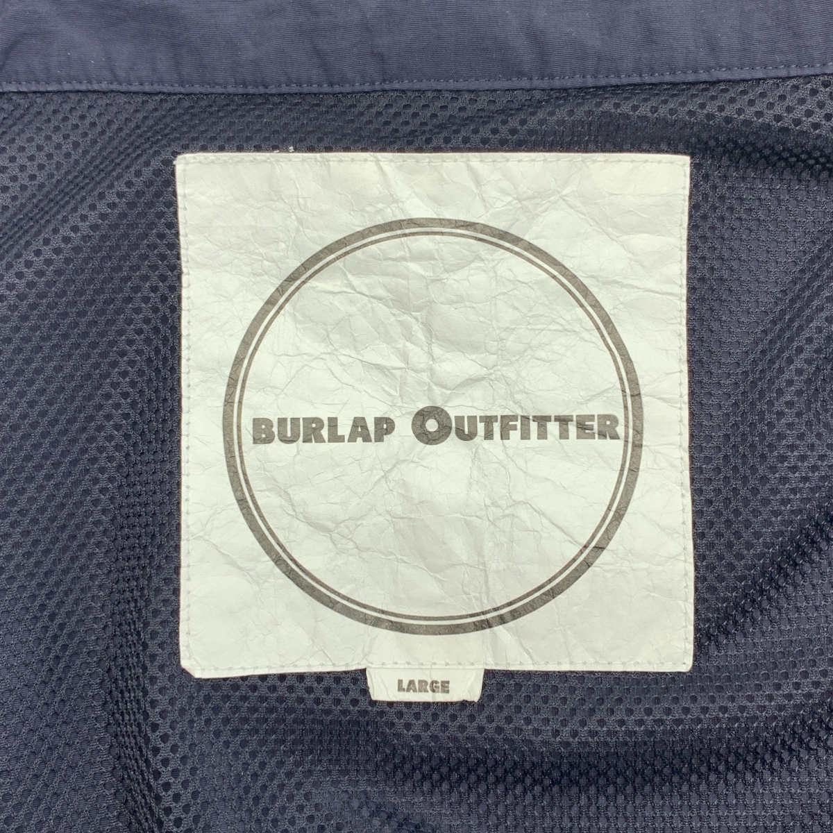 BURLAP OUTFITTER / バーラップアウトフィッター オーバーシルエット ジップ ベスト / メッシュ総裏地