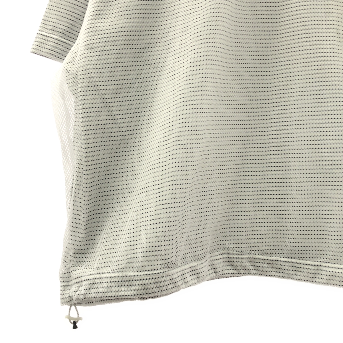 is-ness / イズネス BALLOON LAYERED MESH T-SHIRT / オーバーシルエット ドローストリング  Tシャツ カットソー