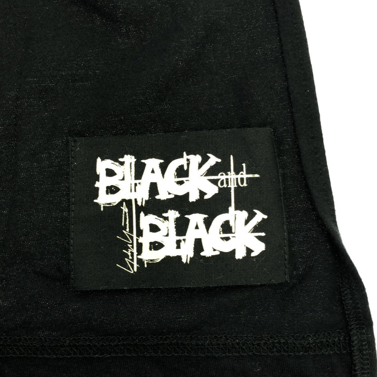 B YOHJI YAMAMOTO / ビーヨウジヤマモト ドルマンスリーブ Yロゴ クルーネックカットソー