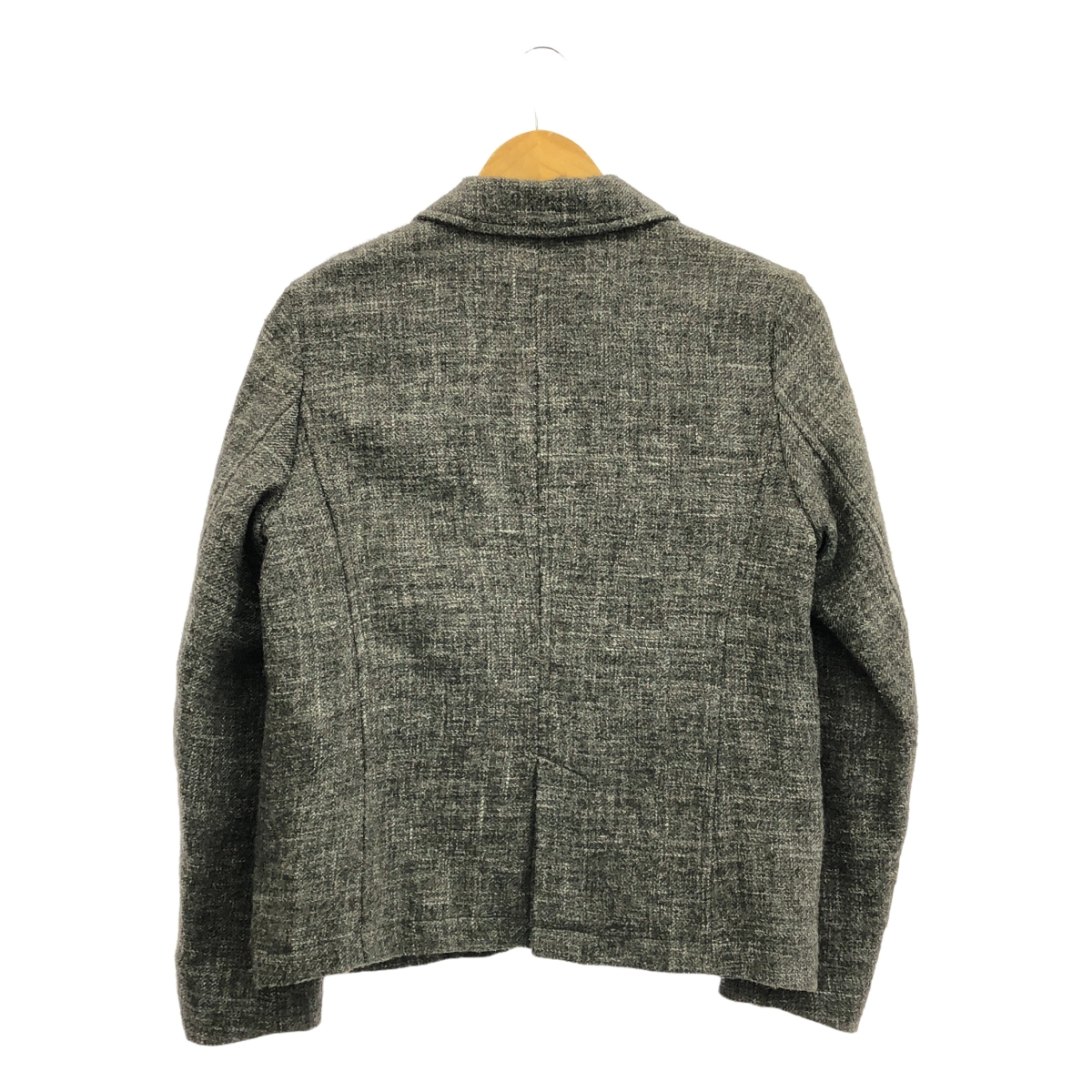 nest robe / ネストローブ ウール ツイード くるみボタン シングルジャケット / 総裏地