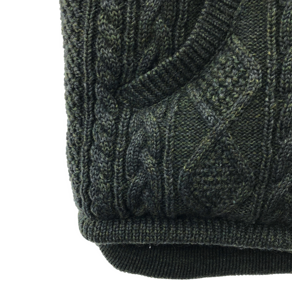 MIHARA YASUHIRO / ミハラヤスヒロ ケーブルニット ダウンベスト