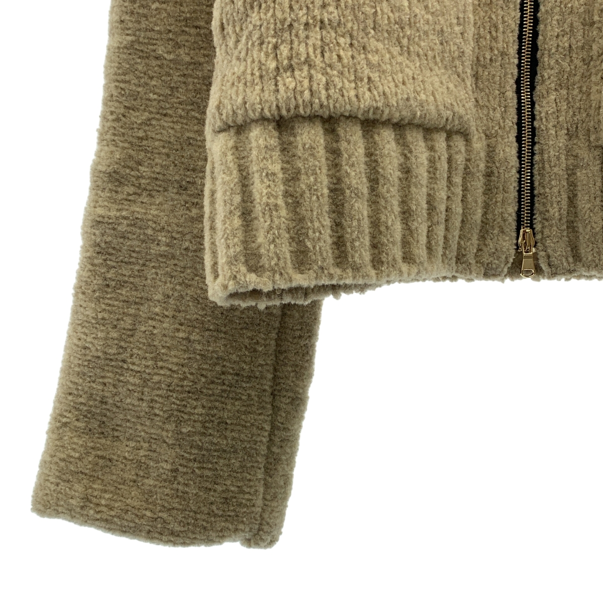 PHOTOCOPIEU / フォトコピュー ウール ジップアップ ニットブルゾン ジャケット