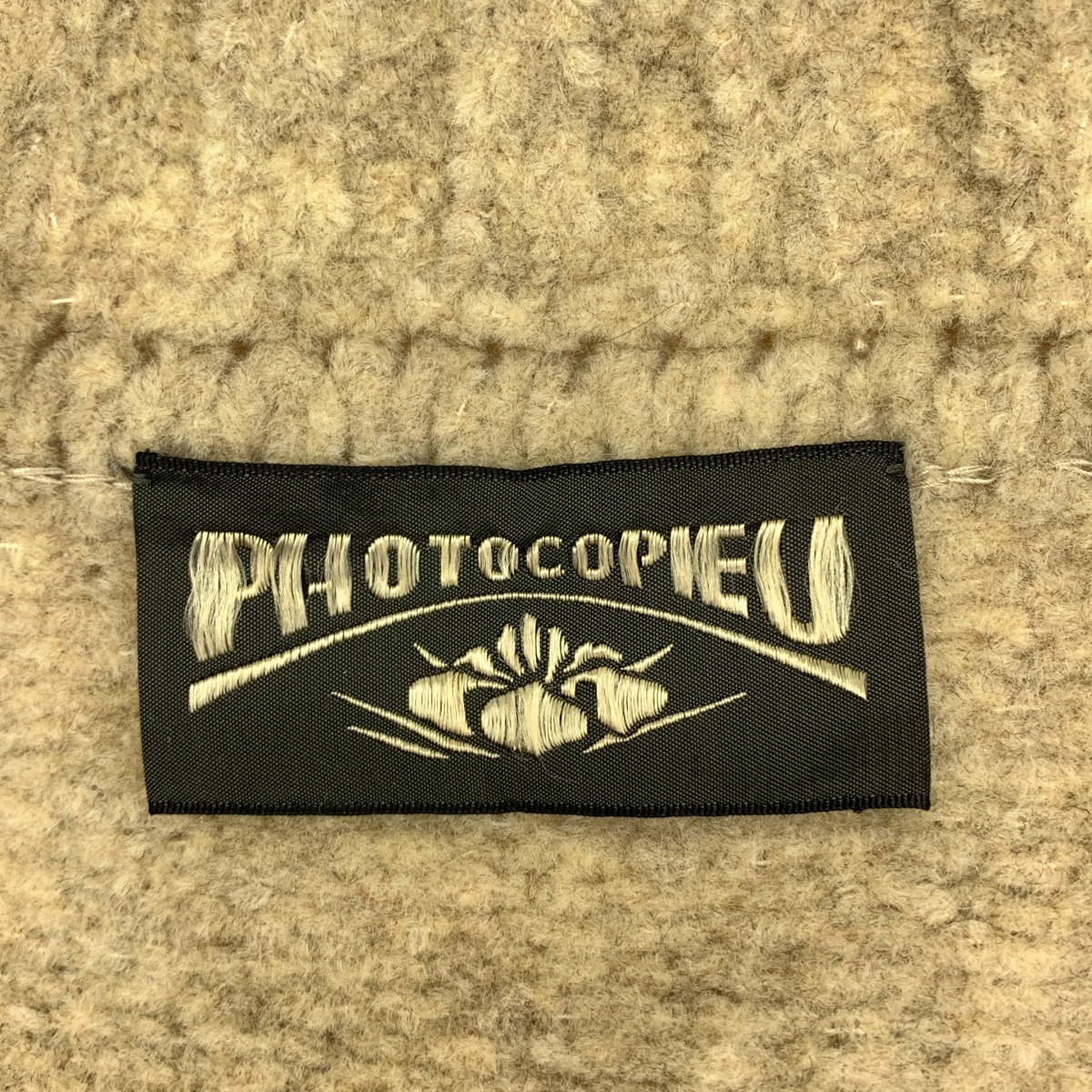 PHOTOCOPIEU / フォトコピュー ウール ジップアップ ニットブルゾン ジャケット