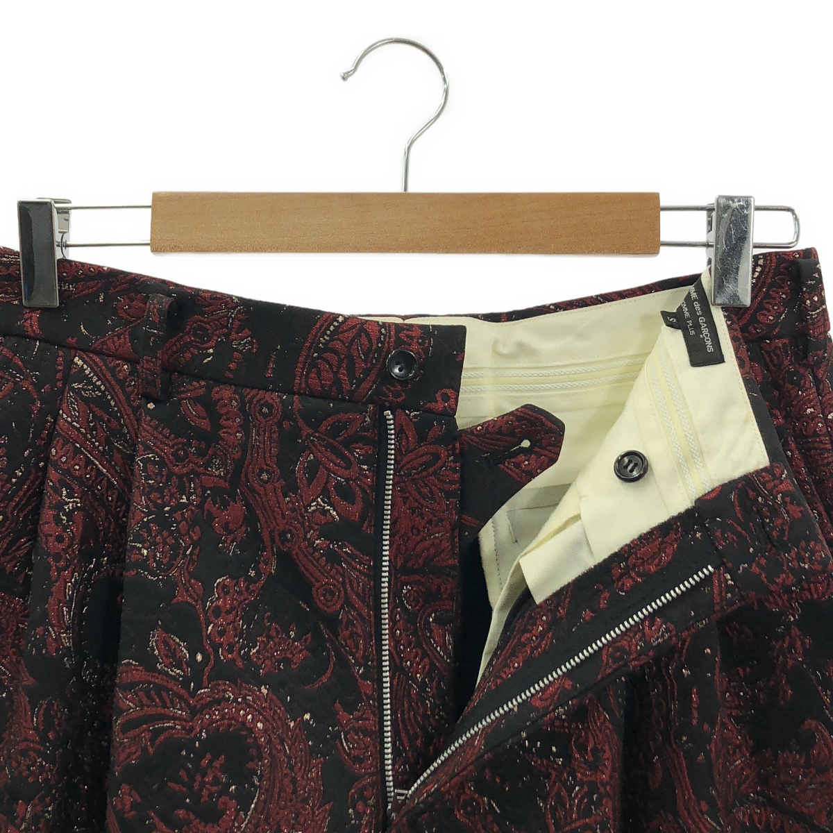 COMME des GARCONS HOMME PLUS / コムデギャルソンオムプリュス 甲冑 総柄 ジャガード 2タック ワイド ショートパンツ ショーツ