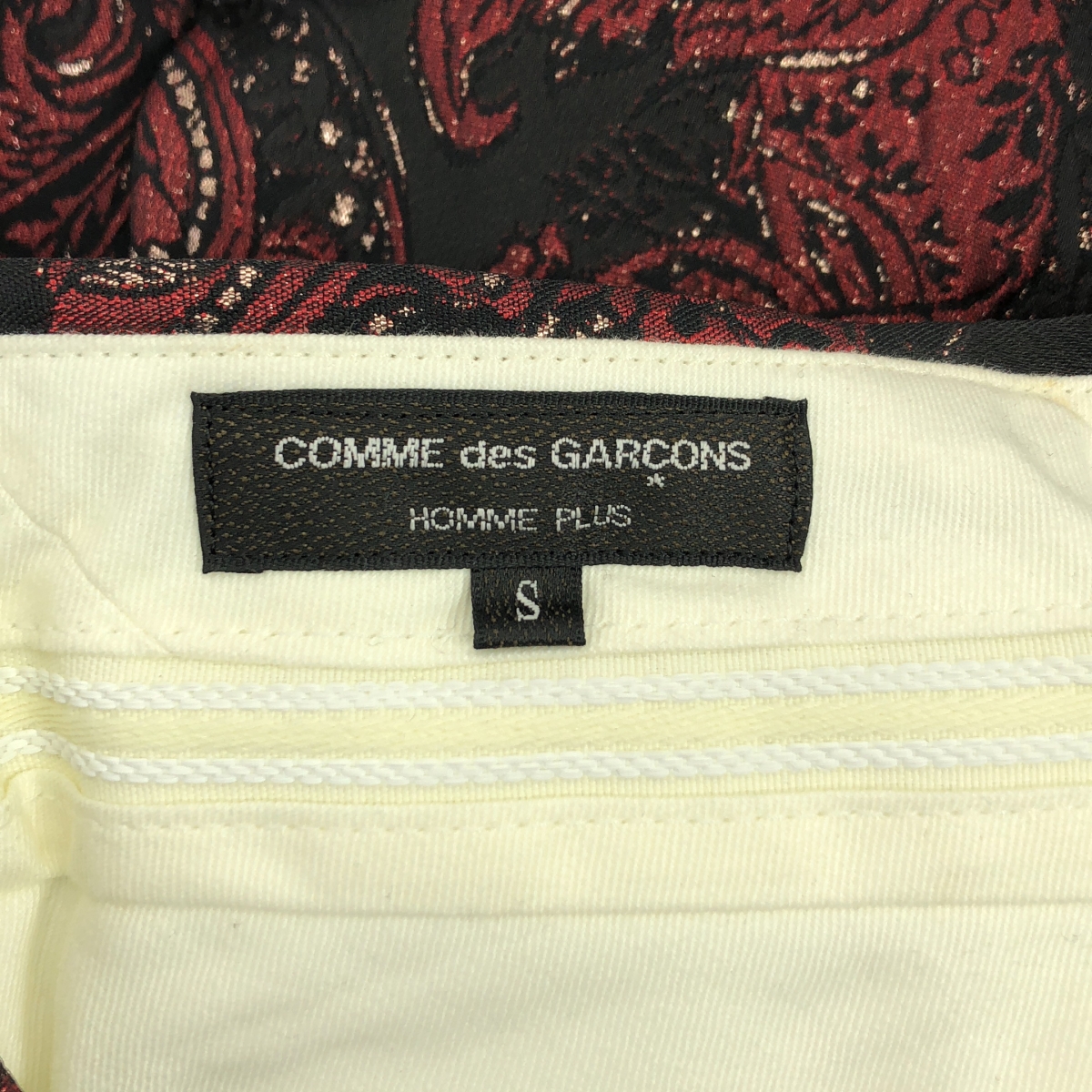 COMME des GARCONS HOMME PLUS / コムデギャルソンオムプリュス 甲冑 総柄 ジャガード 2タック ワイド ショートパンツ ショーツ