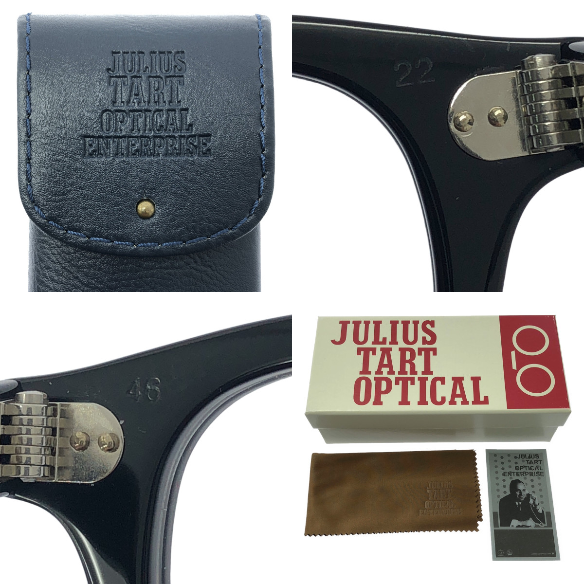 JULIUS TART OPTICAL / ジュリアスタートオプティカル AR 46/22 セルフレームサングラス 眼鏡