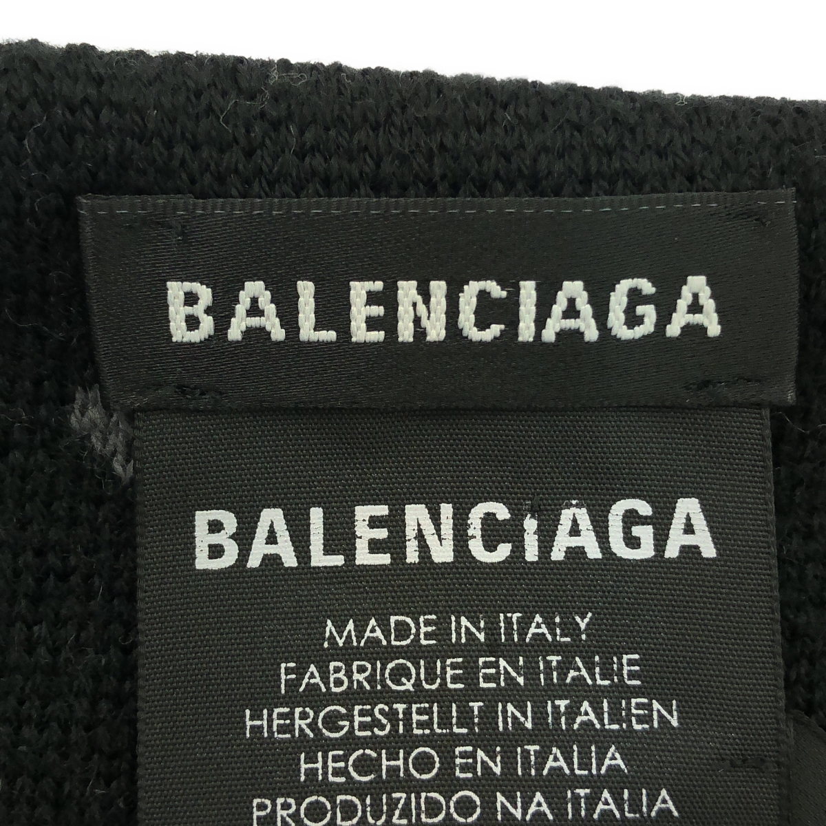 BALENCIAGA / バレンシアガ ロゴ フットボール マフラー