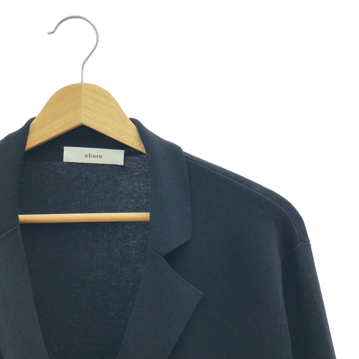 ebure / エブール コットンシルク ニットジャケットカーディガン