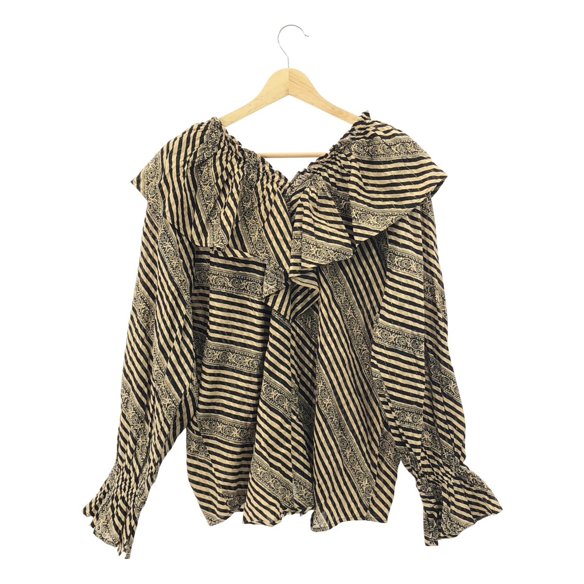 sara mallika / サラマリカ エスニックプリントブラウス シャツ