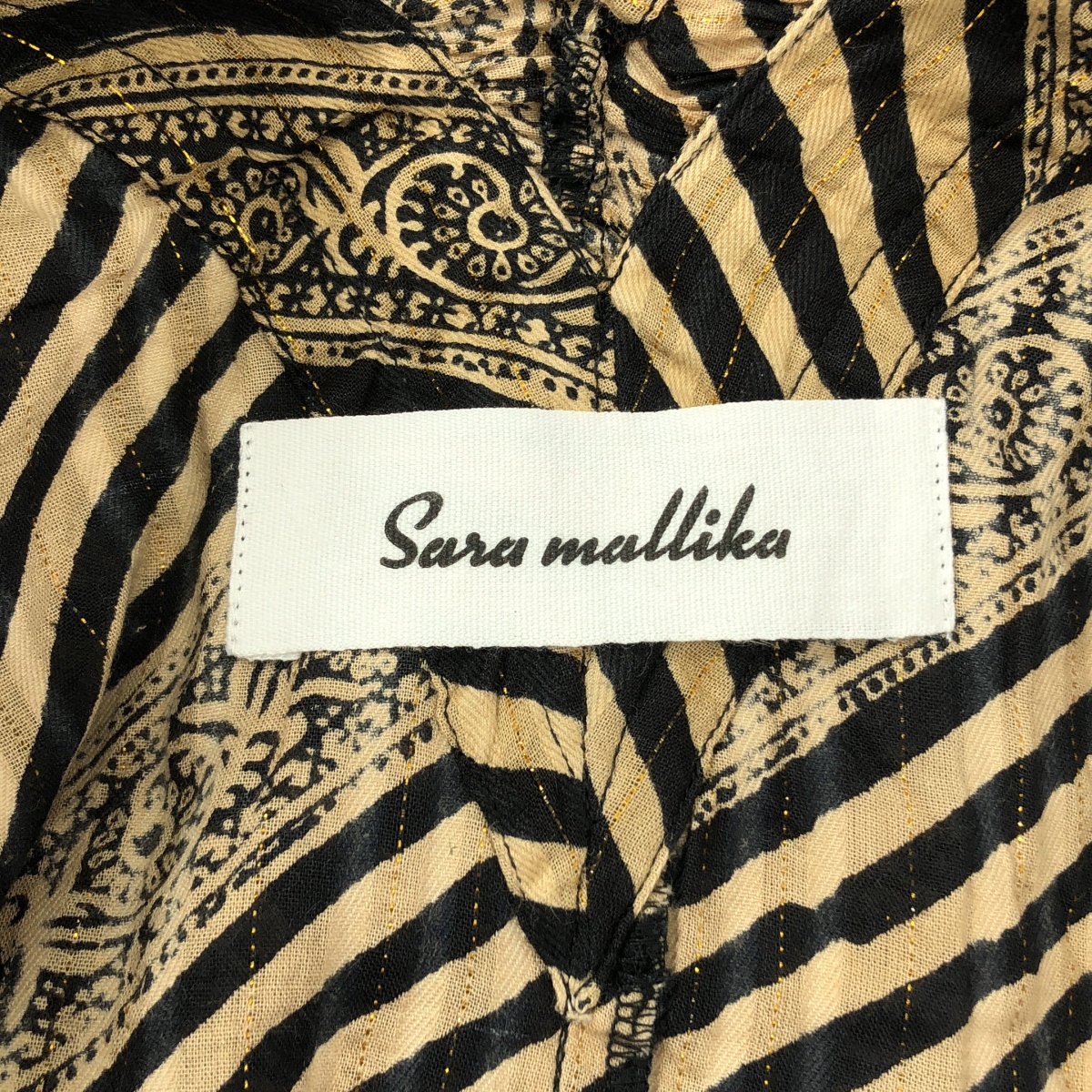 sara mallika / サラマリカ エスニックプリントブラウス シャツ