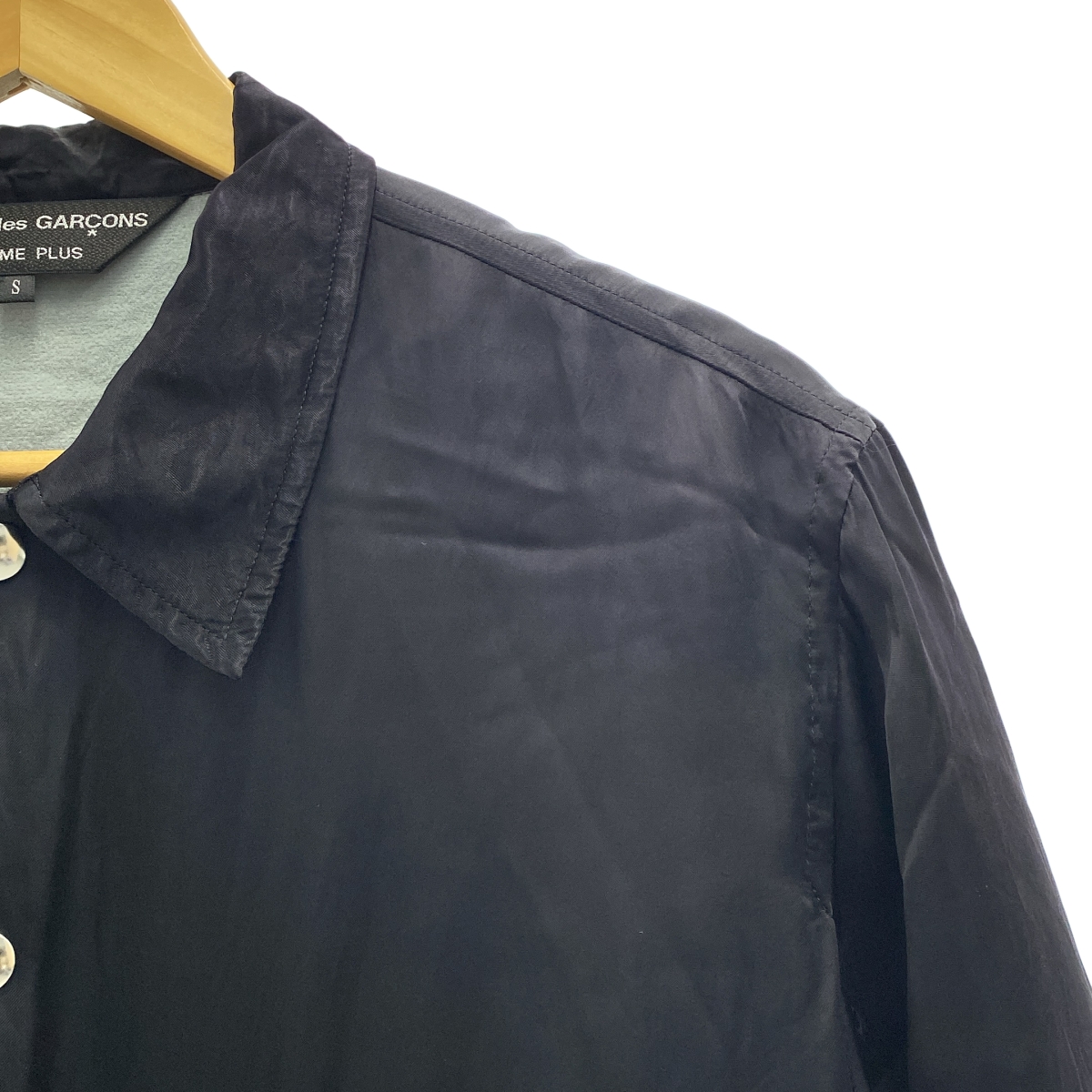 COMME des GARCONS HOMME PLUS / コムデギャルソンオムプリュス Orland / Cupra Satin Coach Jacket バックロゴ 再構築 コーチ ジャケット