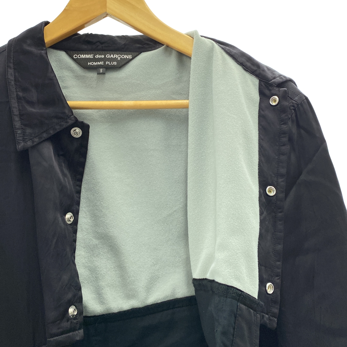 COMME des GARCONS HOMME PLUS / コムデギャルソンオムプリュス Orland / Cupra Satin Coach Jacket バックロゴ 再構築 コーチ ジャケット