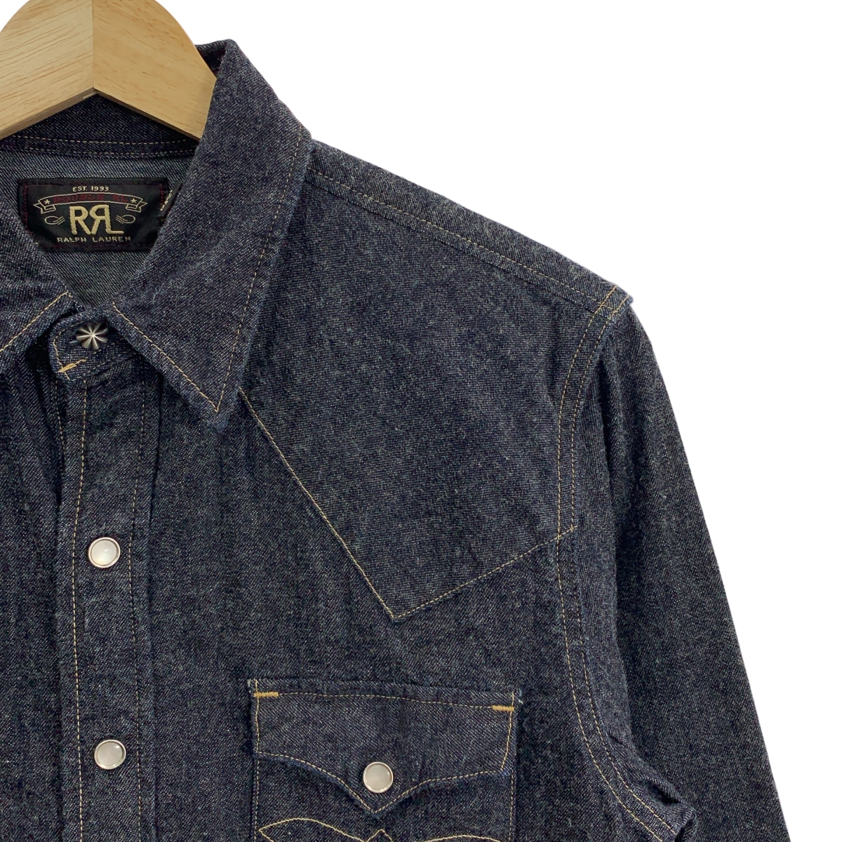 RRL / ダブルアールエル デニム ウエスタンシャツ