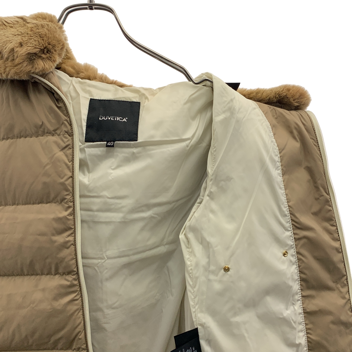 DUVETICA / デュベティカ CARYSDUE / カリスドゥエ ロゴシップ ダウンコート / ファーフーディ着脱可