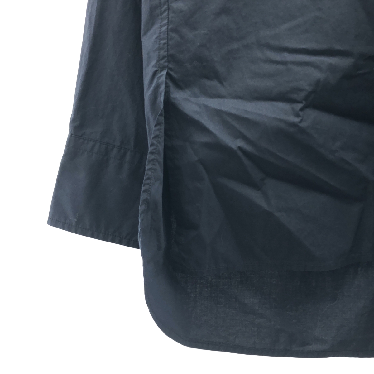 Plan C / プランシー コットン ギャザーネック シャツ