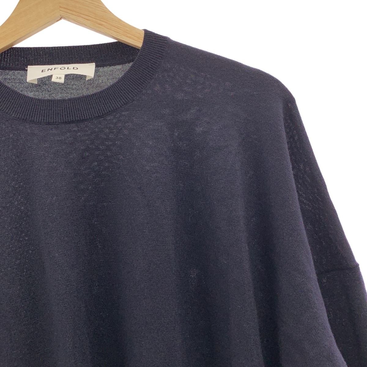 ENFOLD / エンフォルド WAVE-HEM PULLOVER / アシンメトリー オーバーシルエット ニット セーター