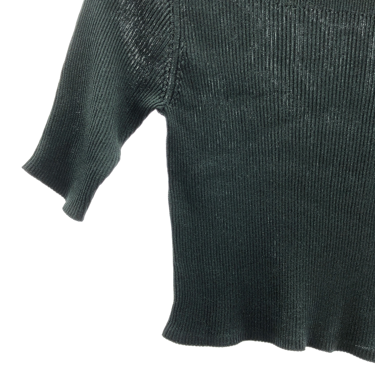 その他 デザインRIB ハーフスリーブ ラメニット