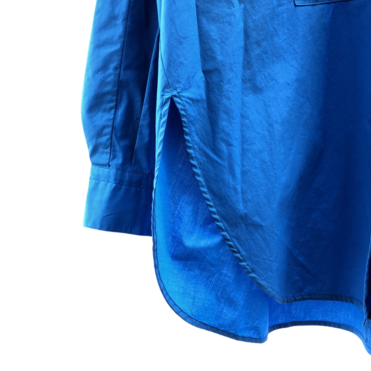 ENFOLD / エンフォルド ROUND-SLIT SHIRT コットン ラウンドスリット シャツ