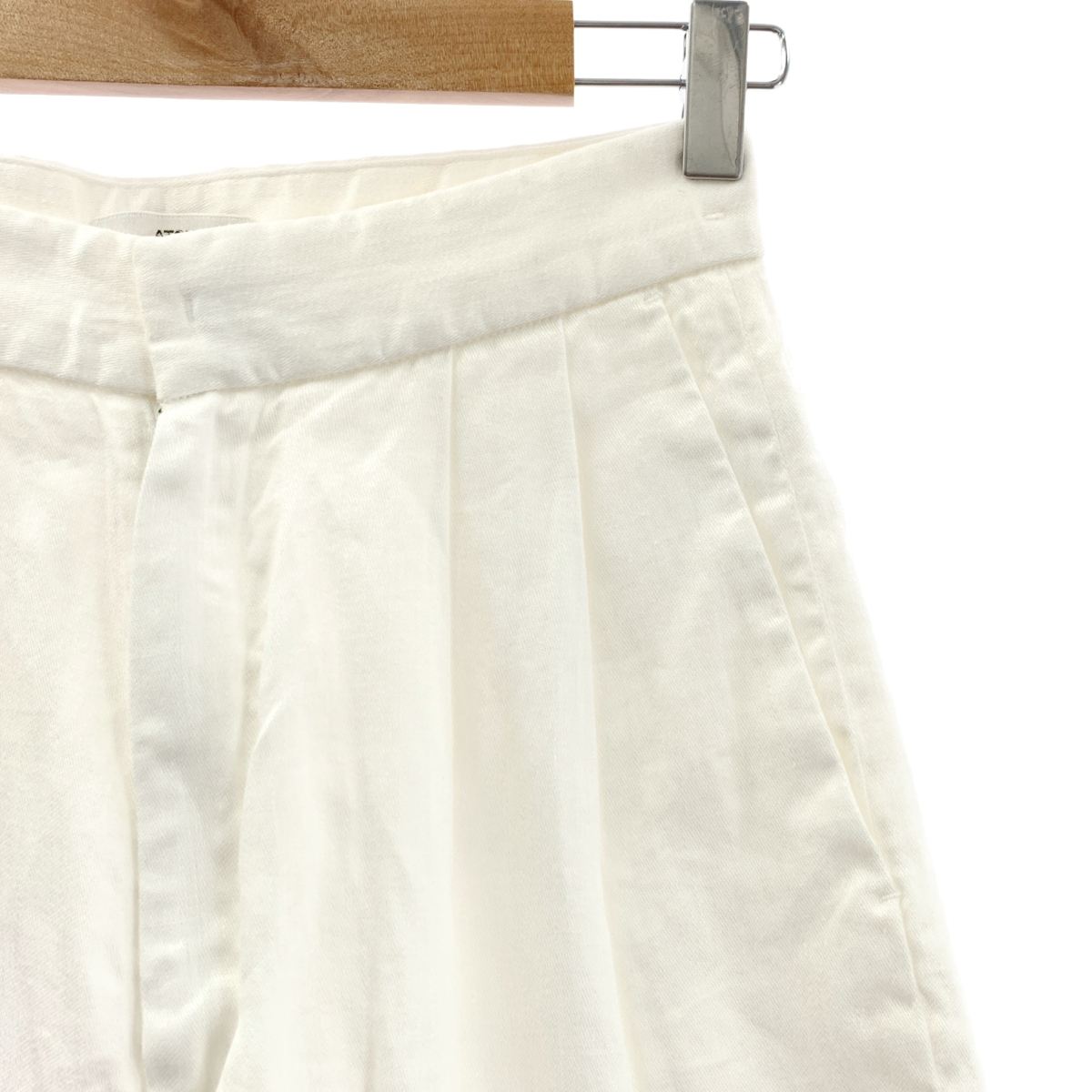 ATON / エイトン 2タック ワイド スラックス パンツ