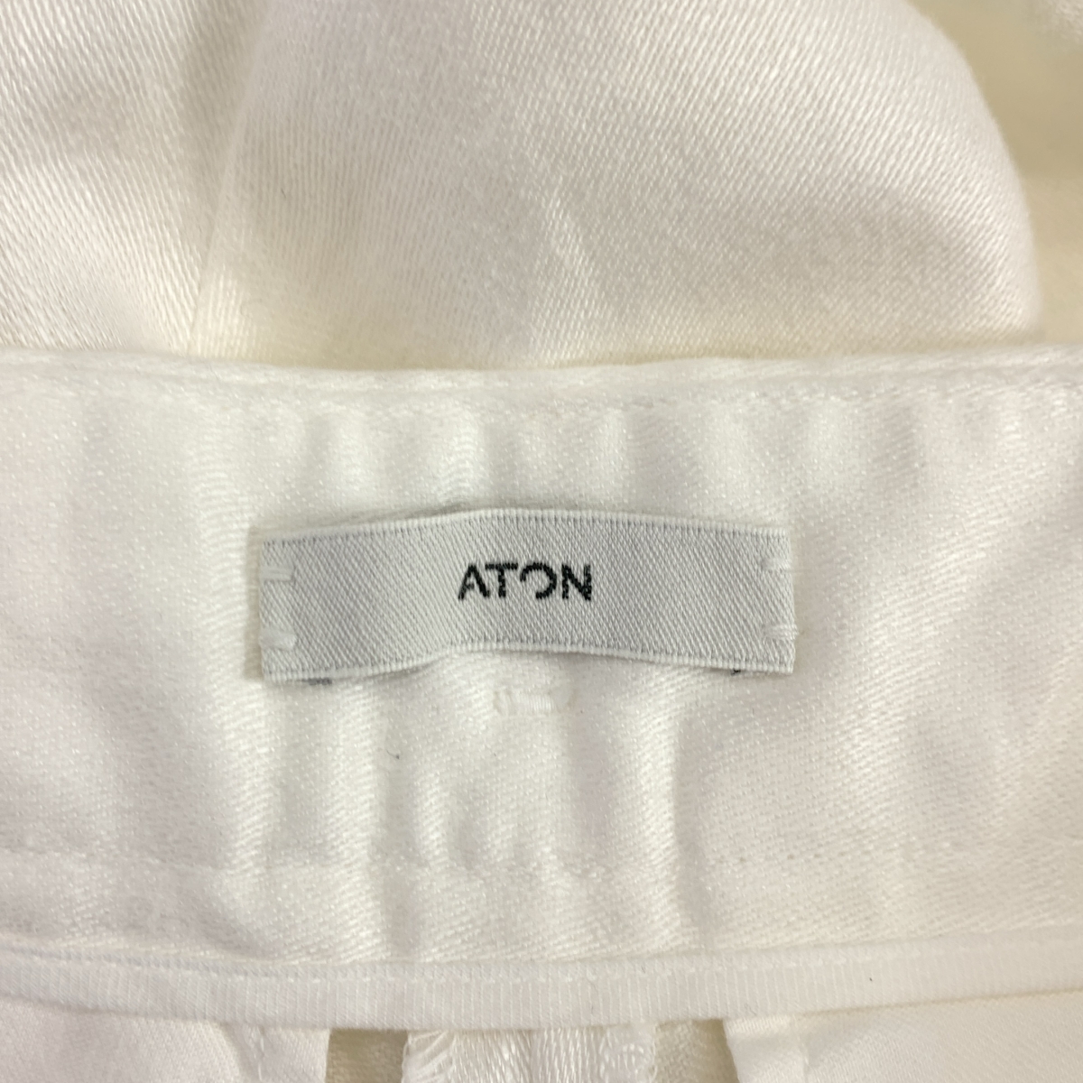 ATON / エイトン 2タック ワイド スラックス パンツ