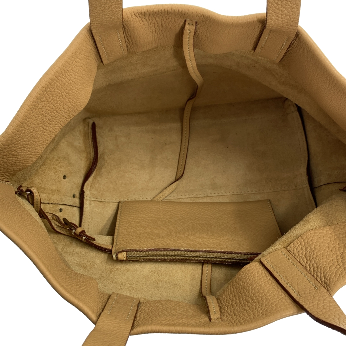 PRADA / プラダ トライアングル ロゴ 三角 プレート レザー トートバッグ