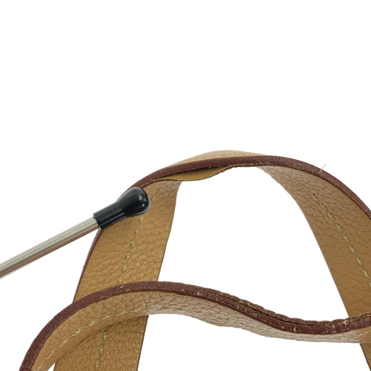 PRADA / プラダ トライアングル ロゴ 三角 プレート レザー トートバッグ