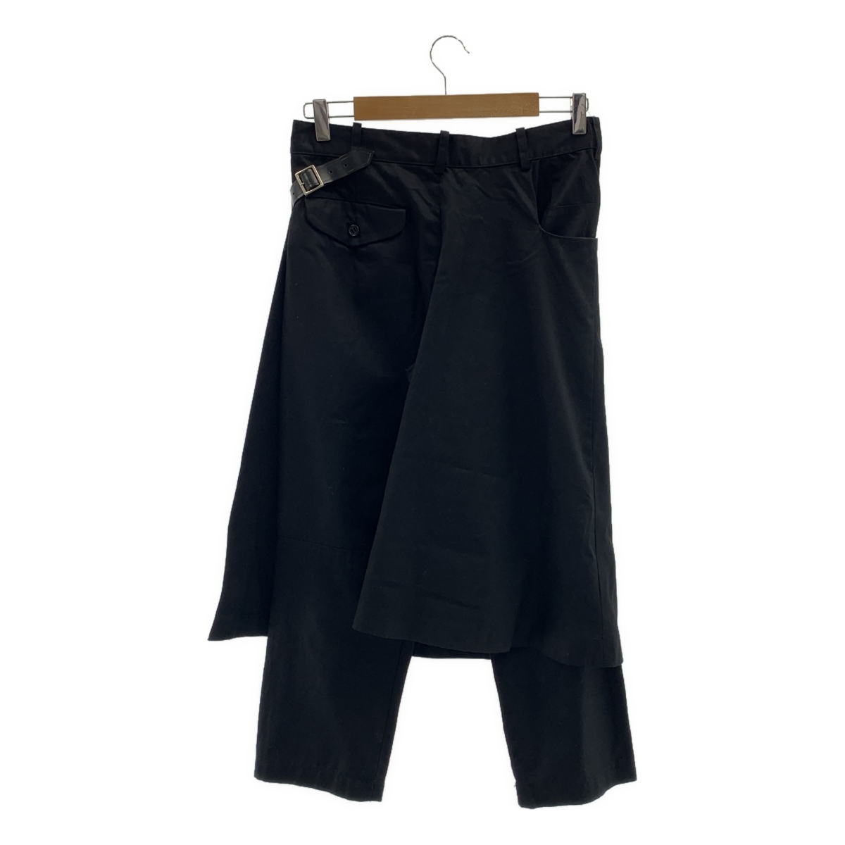 BLACK COMME des GARCONS / ブラックコムデギャルソン 製品洗い加工 巻きスカート パンツ