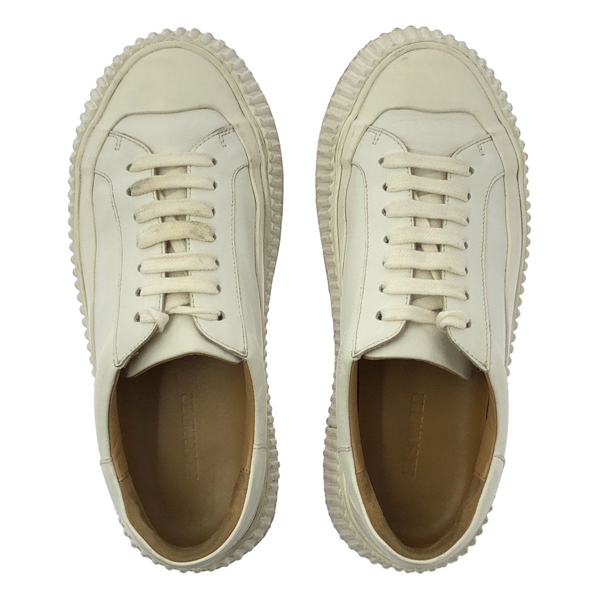 JIL SANDER / ジルサンダー レザー プラットフォームスニーカー