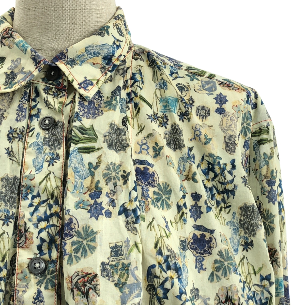 MARNI / マルニ コットン 総柄 オーバーシルエット プルオーバー シャツ ブラウス