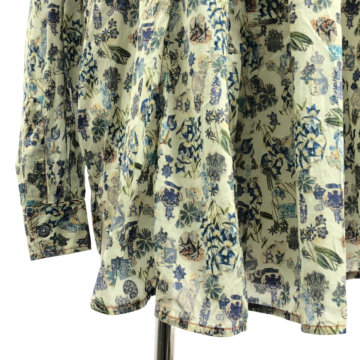 MARNI / マルニ コットン 総柄 オーバーシルエット プルオーバー シャツ ブラウス