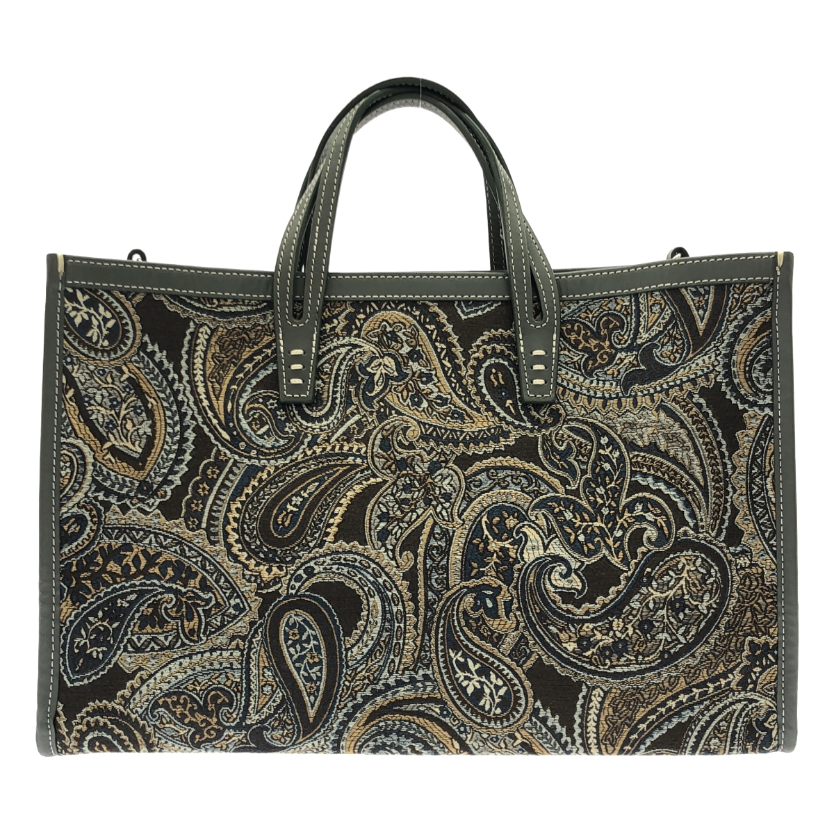 A VACATION / アヴァケーション BREAD / 2way ショルダー・ポーチ付き 総柄 ぺイズリー エンブロイダリー トートバッグ