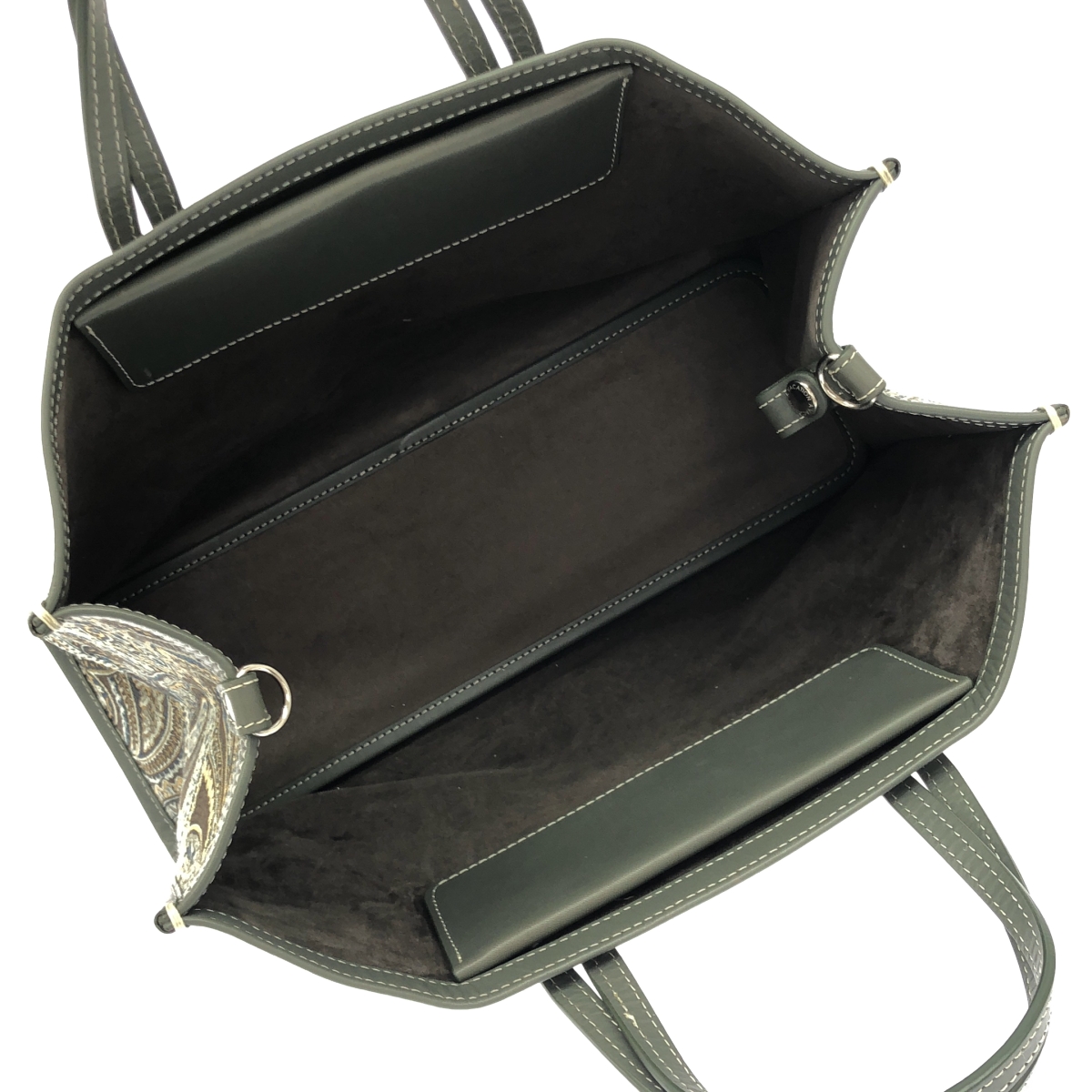 A VACATION / アヴァケーション BREAD / 2way ショルダー・ポーチ付き 総柄 ぺイズリー エンブロイダリー トートバッグ