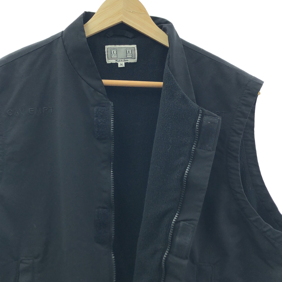 C.E / シーイー FLEECE LINING VEST フリースライニングベスト コットンナイロンクロス